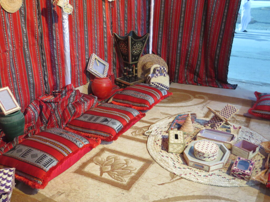 Inside a traditional Omani house. 
Photo taken at Muscat Festival, Oman